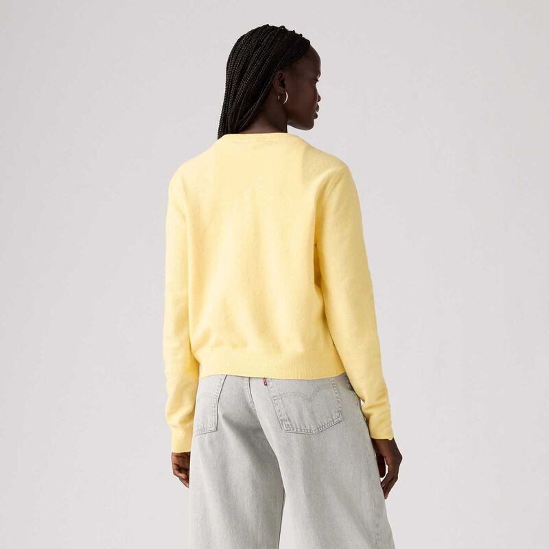 Levi's Tara Crewneck Cardi Mood Yellow image number 1